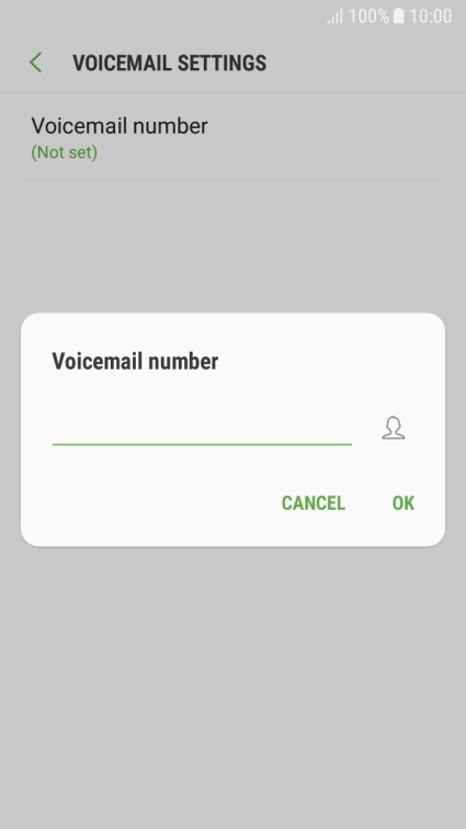 Key in (prefix) 5 (your phone number) and press OK.