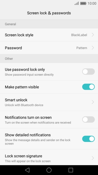 Press Password.