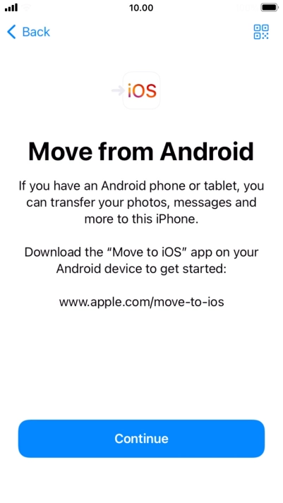 To transfer content to your phone, you need to install the app 