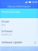 Select Software Update. If a new software version is available, it's displayed. Follow the instructions on the screen to update the phone software.