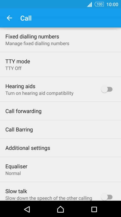 Press Additional settings.