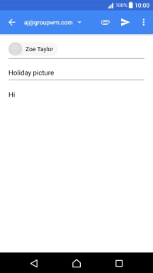 Press the attachment icon.