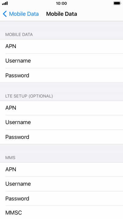 Press APN and key in mms.vodafone.net.