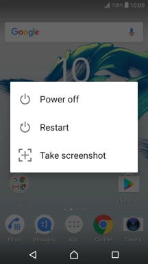 Press Power off.