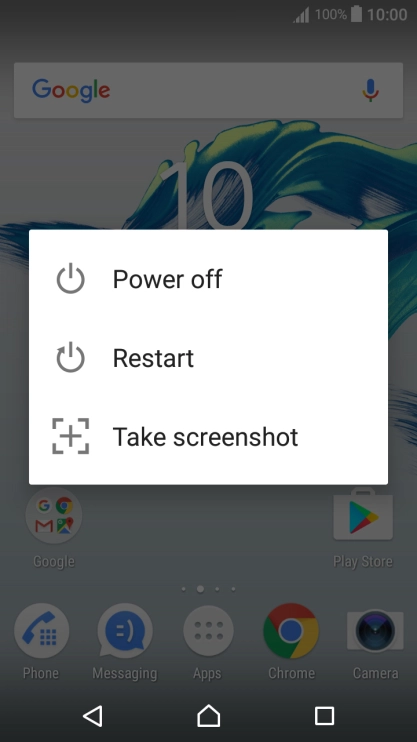 Press Power off.