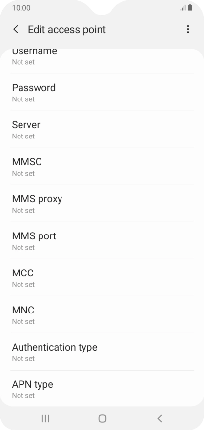 Press MMS port.