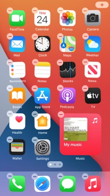 Press the Home key.
