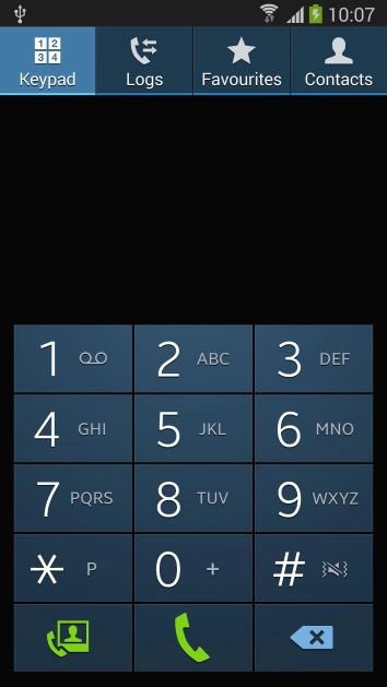 Press the  tab.