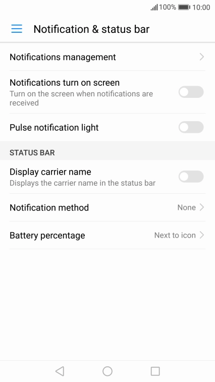 Press Notifications management.