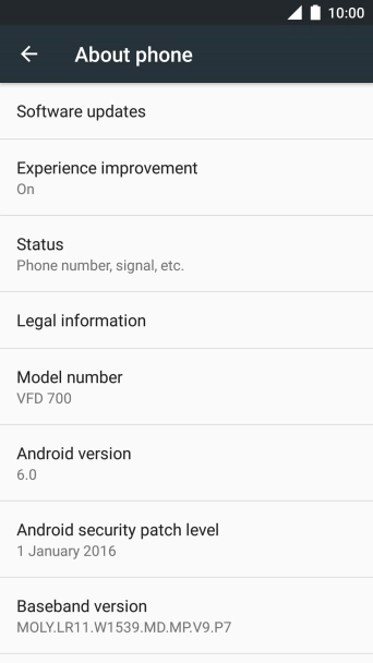 Press Software updates.