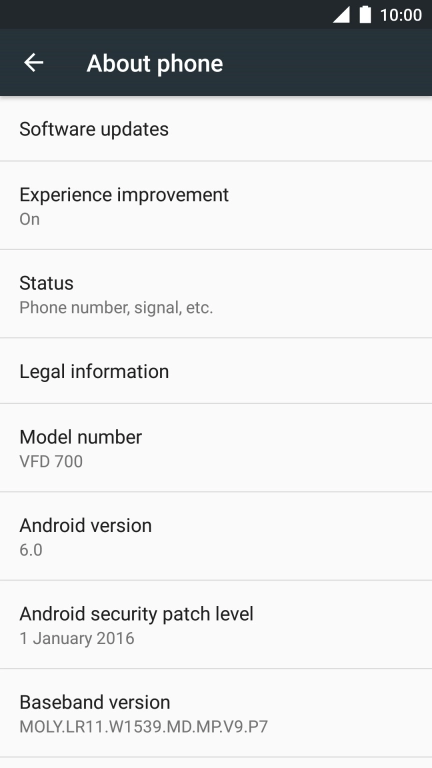 Press Software updates.