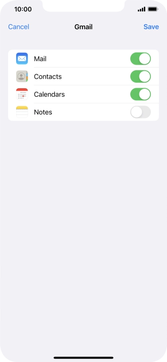 If this screen is displayed, you email account has been recognised and set up automatically. Follow the instructions on the screen to key in more information and finish setting up your phone.