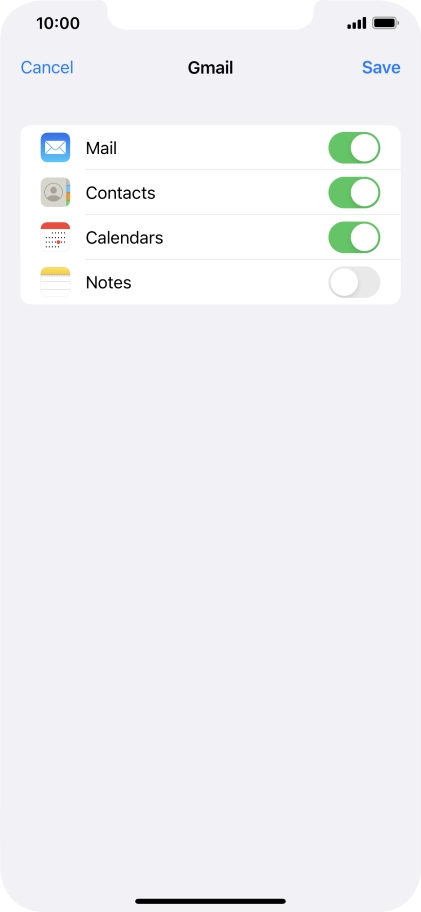 If this screen is displayed, you email account has been recognised and set up automatically. Follow the instructions on the screen to key in more information and finish setting up your phone.