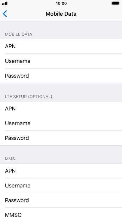 Press APN and key in mms.vodafone.net.