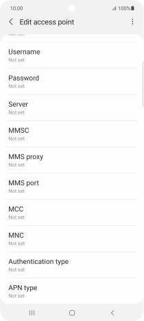 Press MMS port.