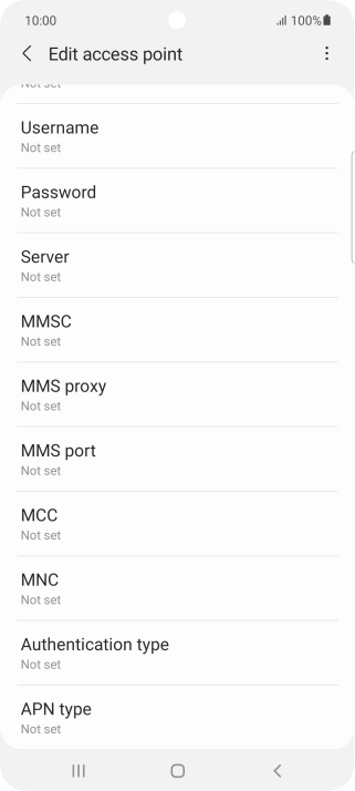 Press MMS port.