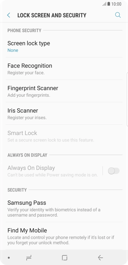 Press the Home key to return to the home screen.