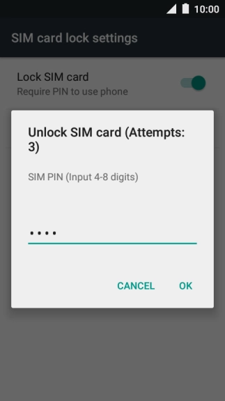 Key in your PIN and press OK.