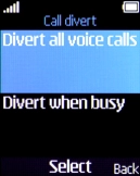 Select the required divert type.