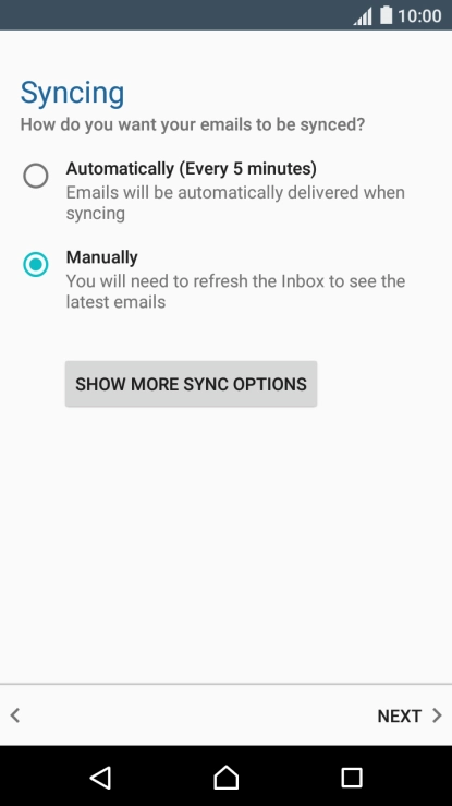 Press Automatically (Every 5 minutes).