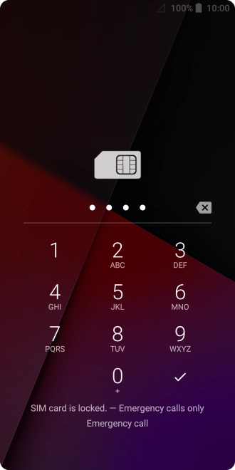 If you're asked to key in your PIN, do so and press the confirm icon.