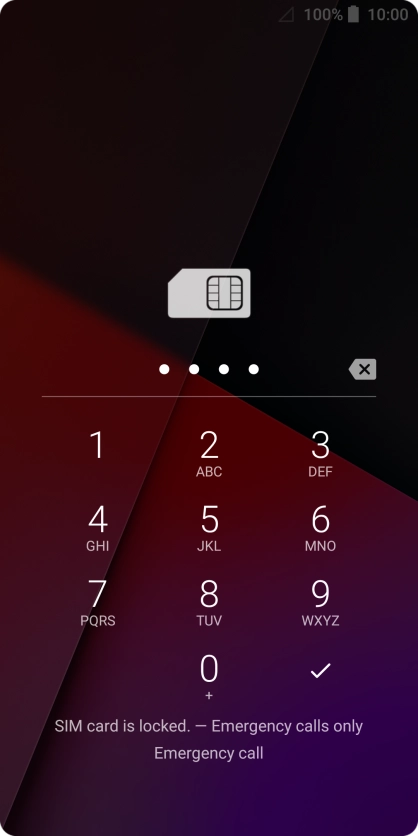 If you're asked to key in your PIN, do so and press the confirm icon.