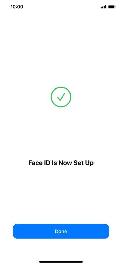 Press Done. If you haven't previously selected a phone lock code, key in a code of your own choice twice.