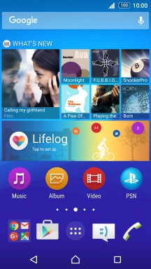 Slide two fingers downwards starting from the top the screen.