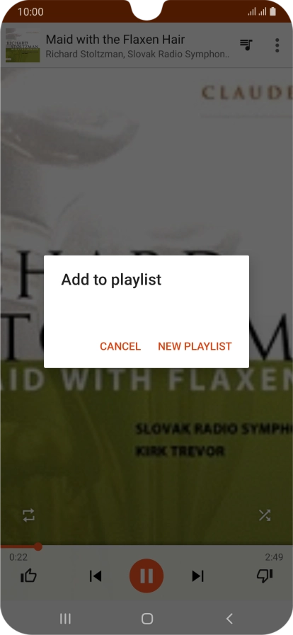 Press NEW PLAYLIST.