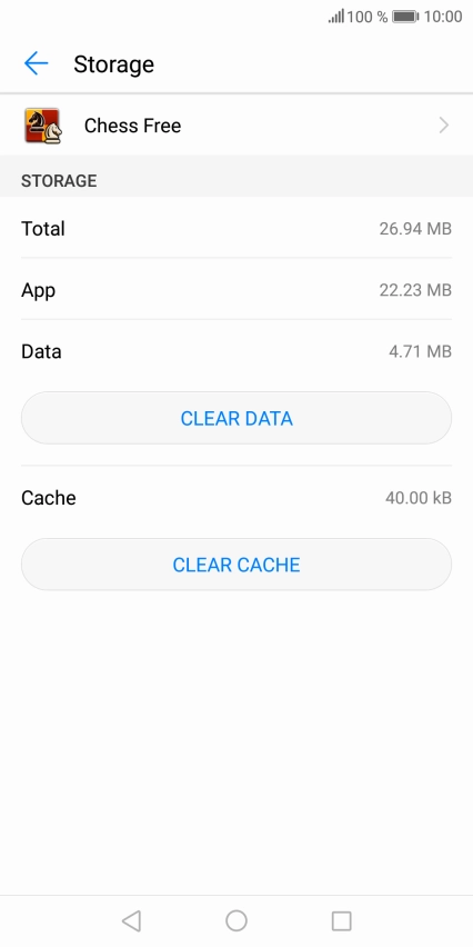 Press CLEAR CACHE.