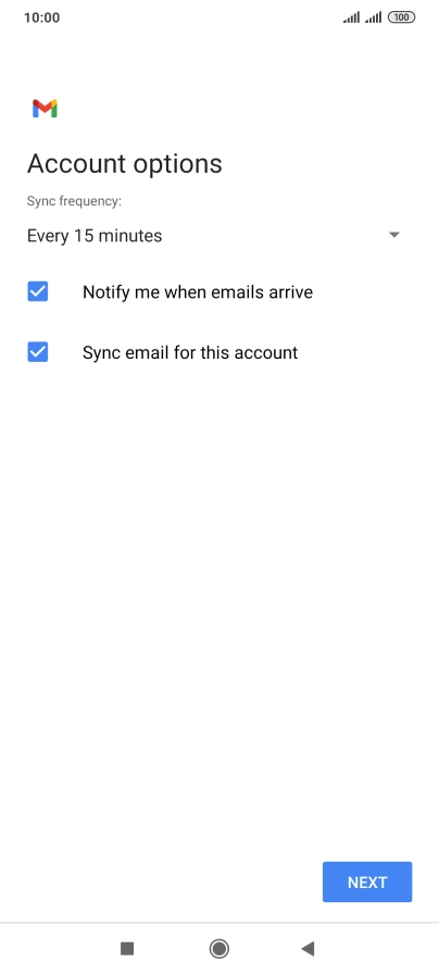 Press the drop down list below 