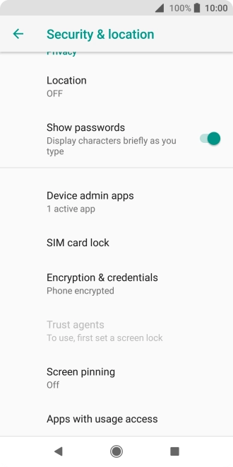 Press SIM card lock.