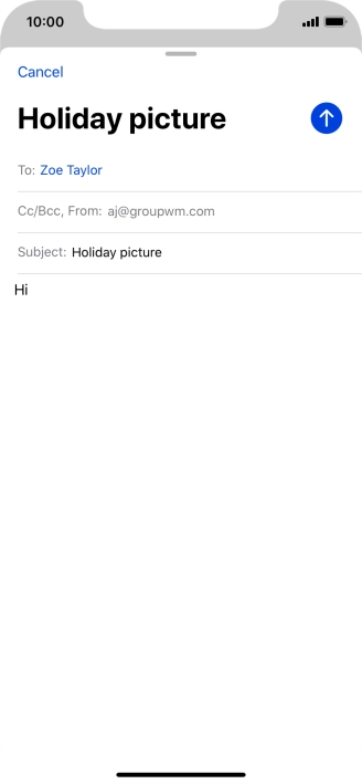 Press and hold the text input field until a pop-up menu is displayed.
