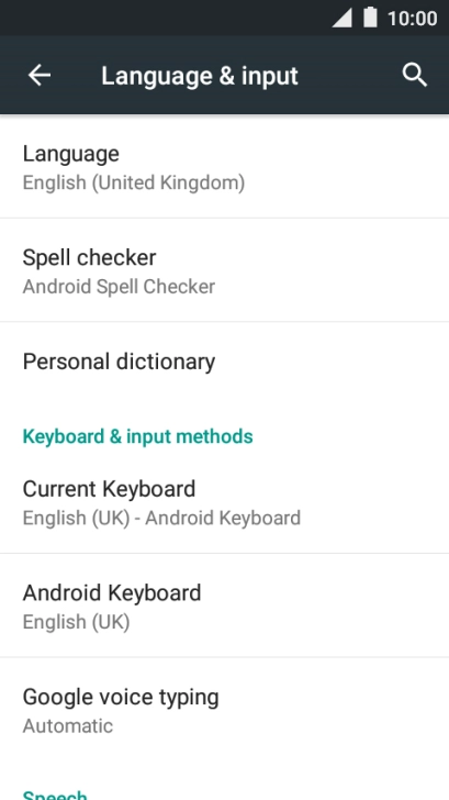Press Android Keyboard.