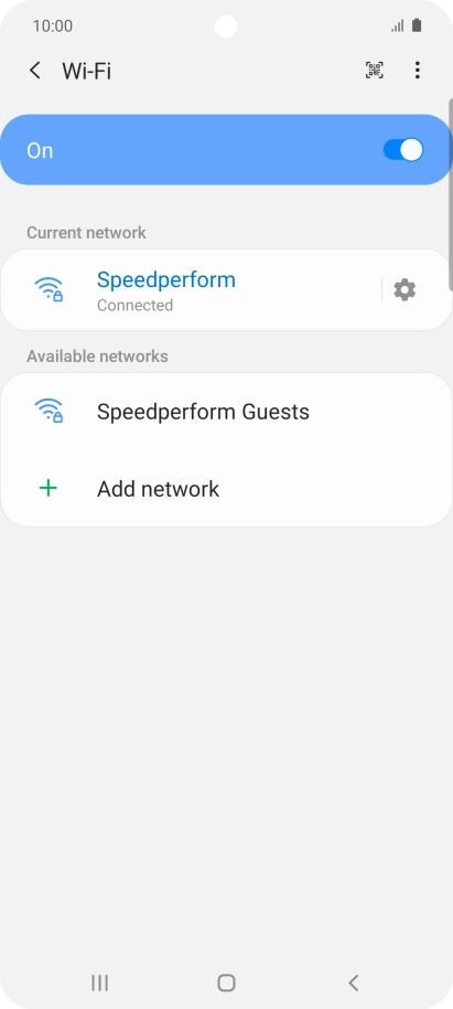 Press the Home key to return to the home screen.
