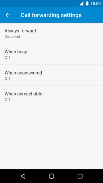 Press the Home key to return to the home screen.