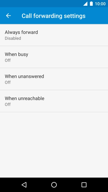Press the Home key to return to the home screen.