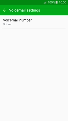 Press Voicemail number.