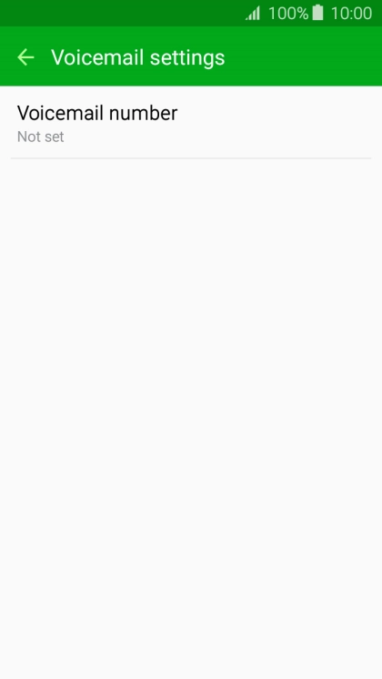 Press Voicemail number.