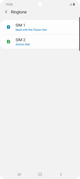 Press the Home key to return to the home screen.