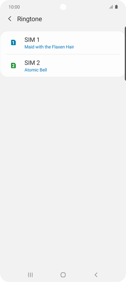 Press the Home key to return to the home screen.