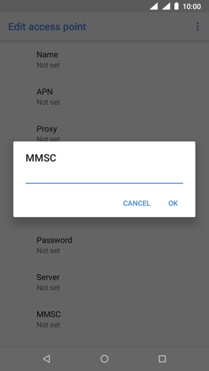 Key in http://www.vodafone.ie/mms and press OK.