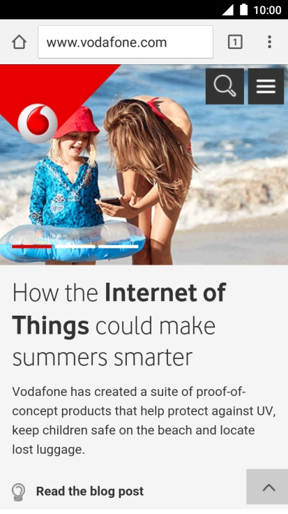 Press the address bar.