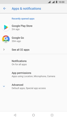 Press See all ‹› apps  .