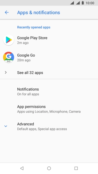 Press See all ‹› apps  .