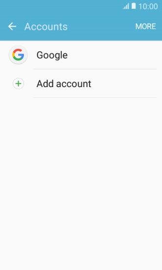 Press Add account.