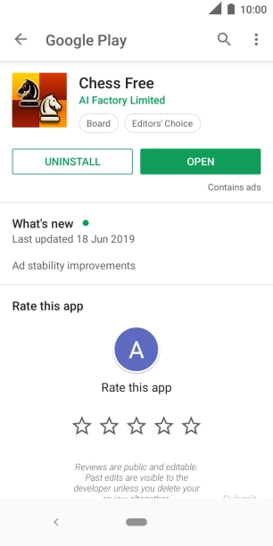 Press UNINSTALL.