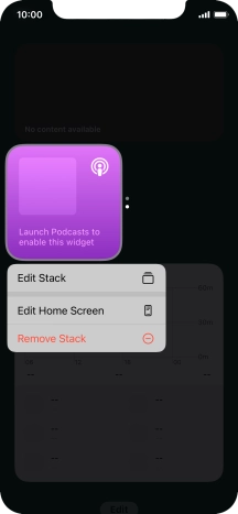 Press Edit Stack.