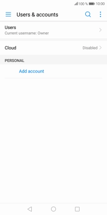 Press Add account.