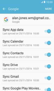 Press the Home key to return to the home screen.